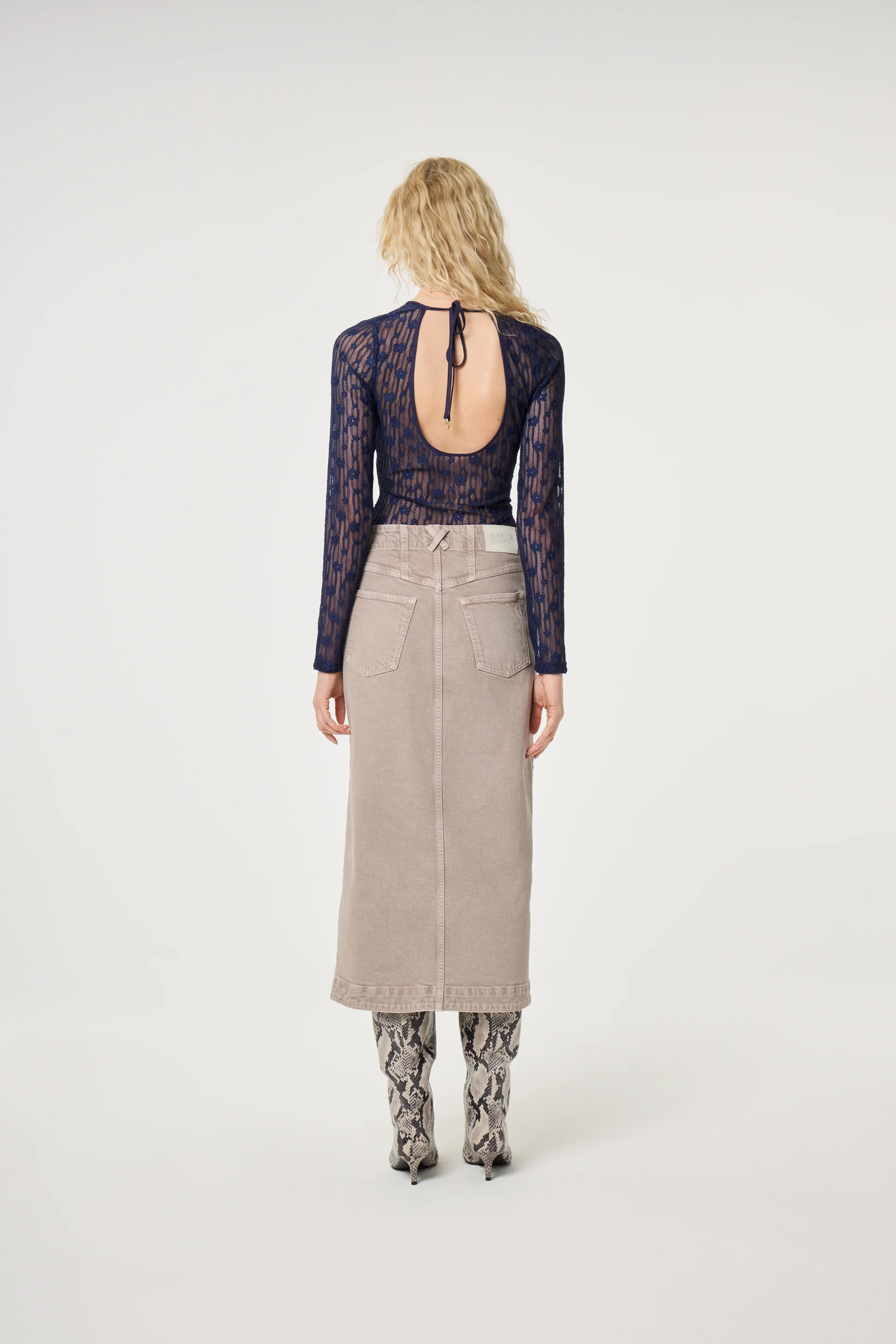 Carmel Denim Skirt | Quick Sand - Image 3