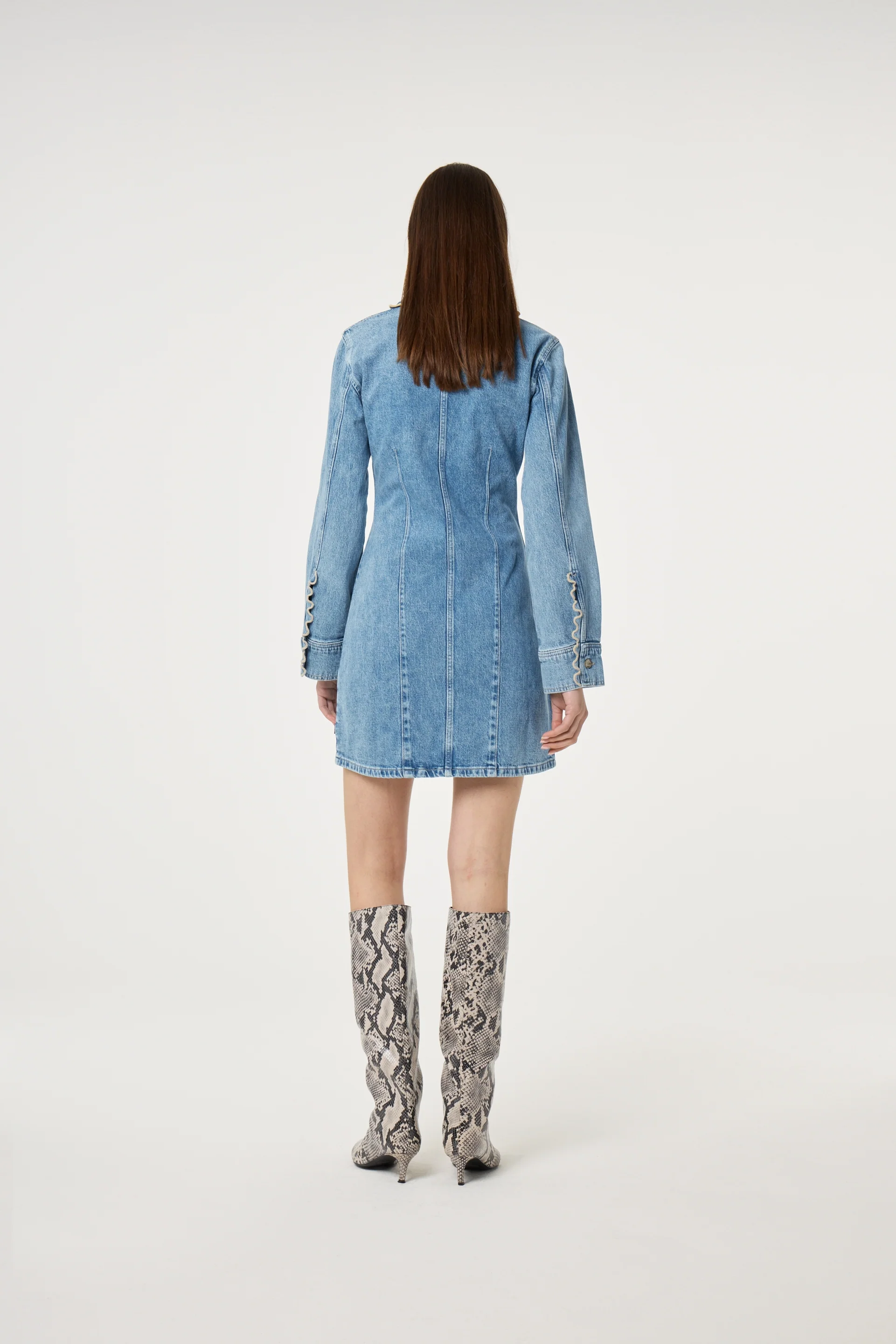 Ina Dress | Mid Blue - Image 3