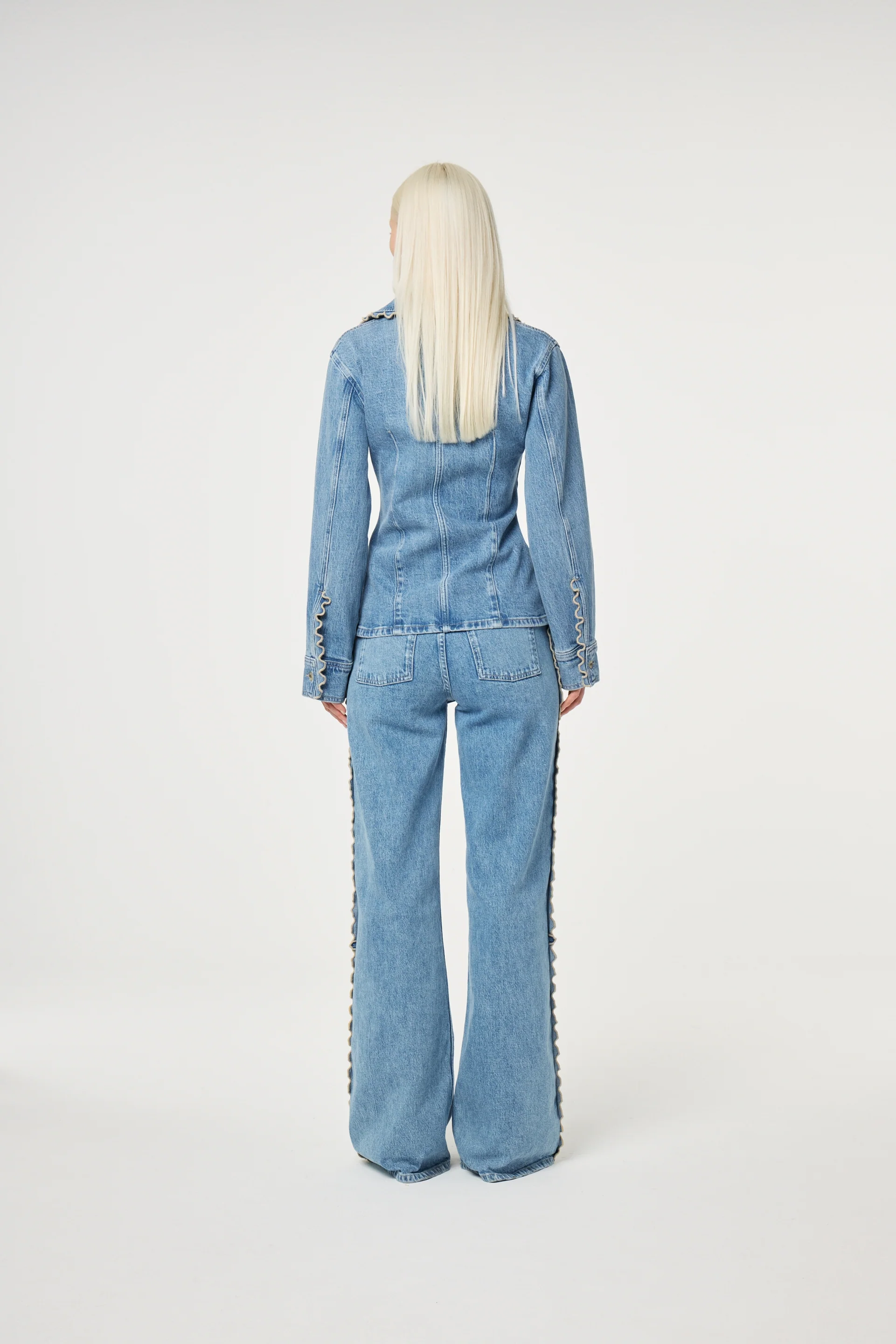 Inda Blouse | Mid Blue - Image 3