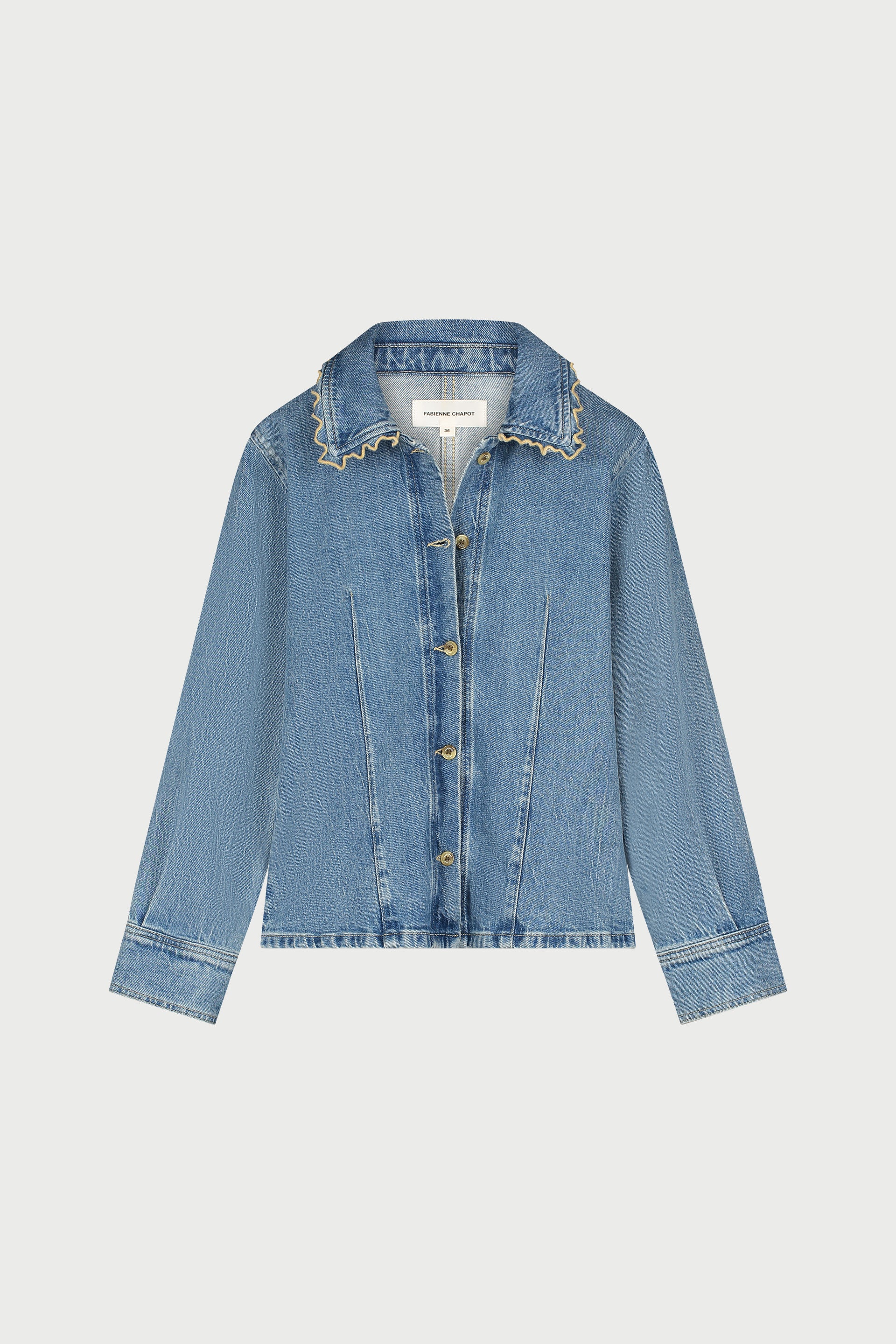 Inda Blouse | Mid Blue - Image 4