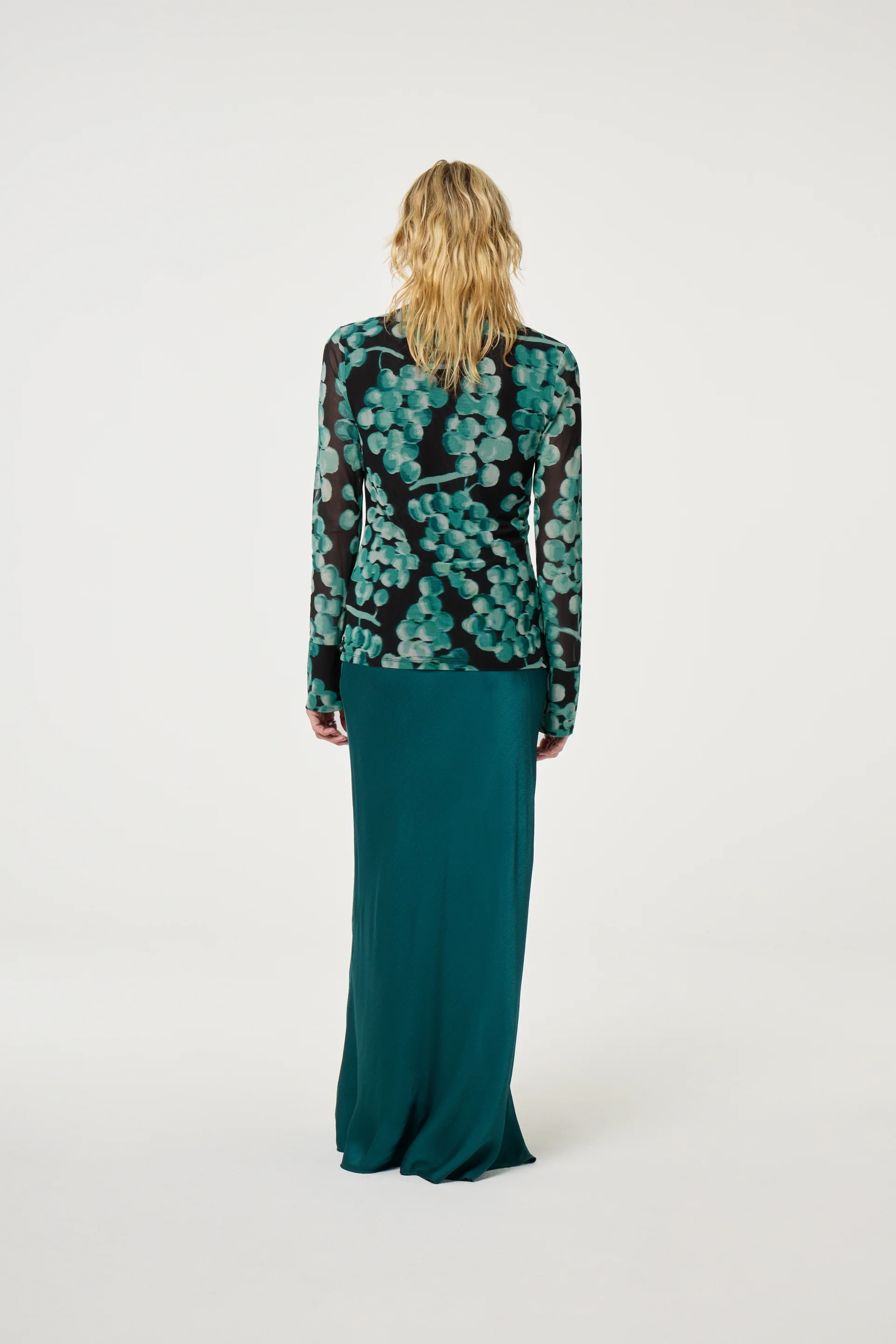 Kevis Blouse | Black/Mint Green - Image 3