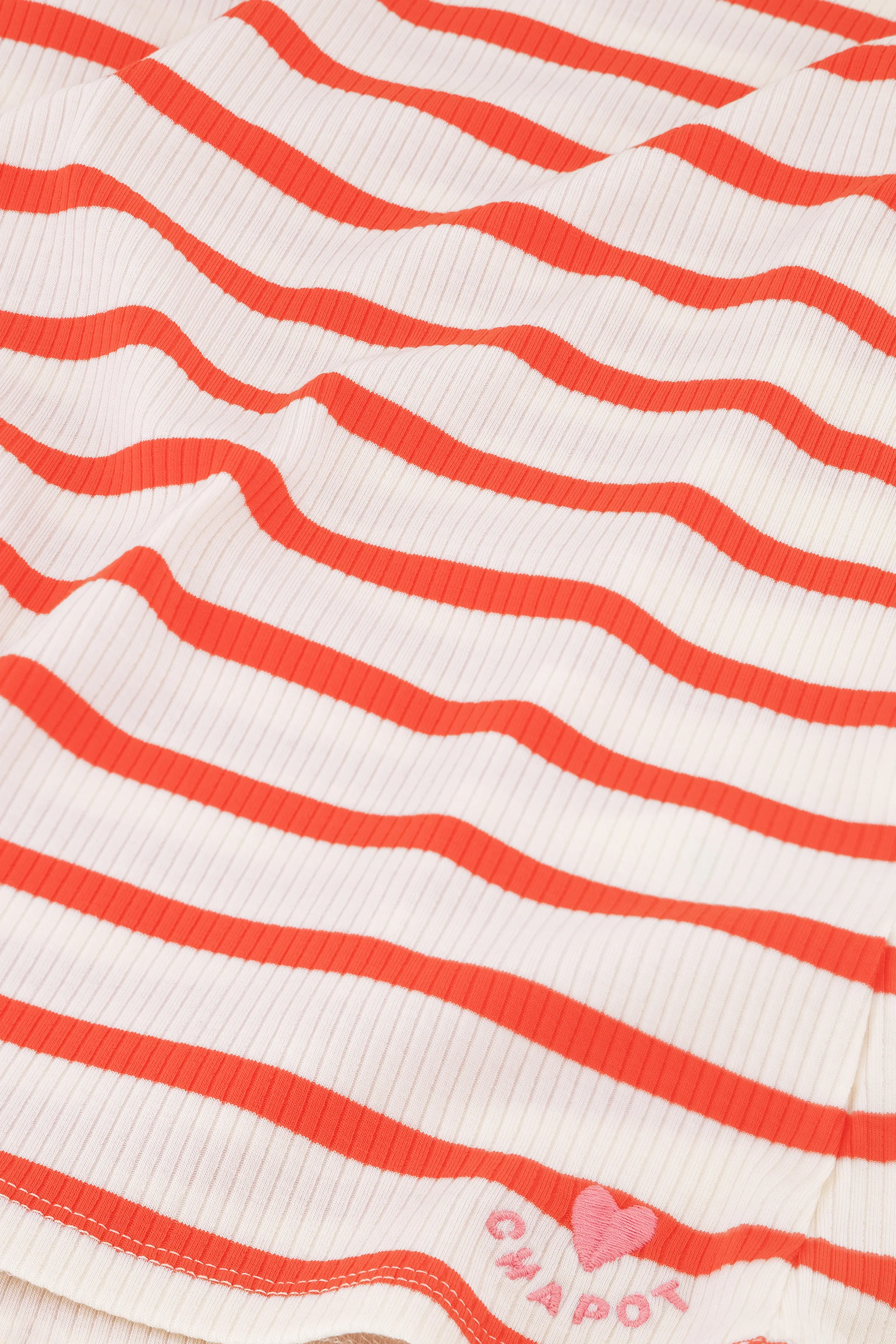 Lena Shortsleeve T-Shirt | Cosy White/Tangerine Tango - Image 5