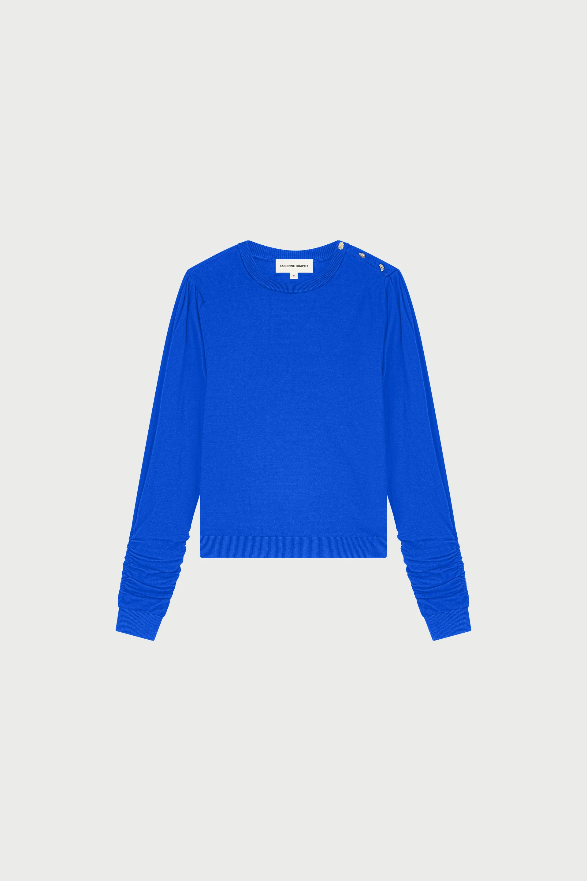 Molly Scrunch Pullover | Cobalt - Image 4