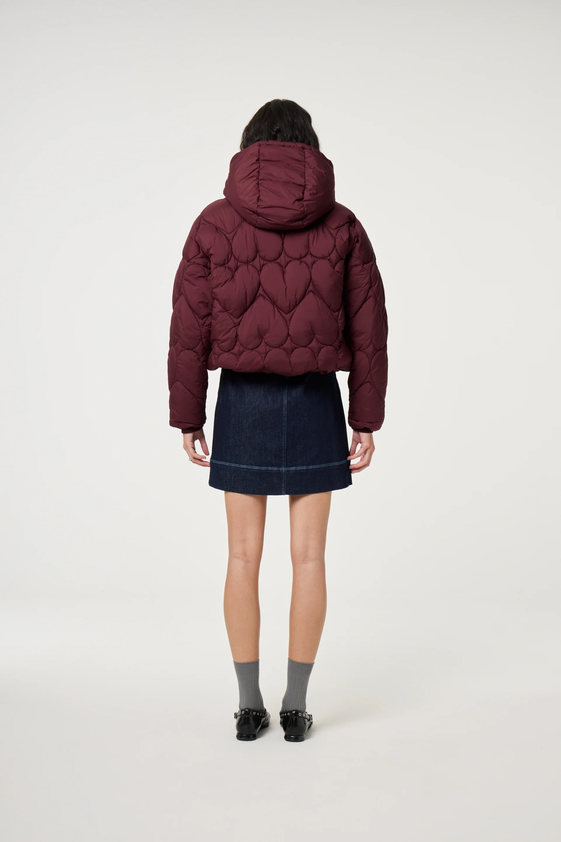 Prisca Puffer | Deep Burgundy - Image 4