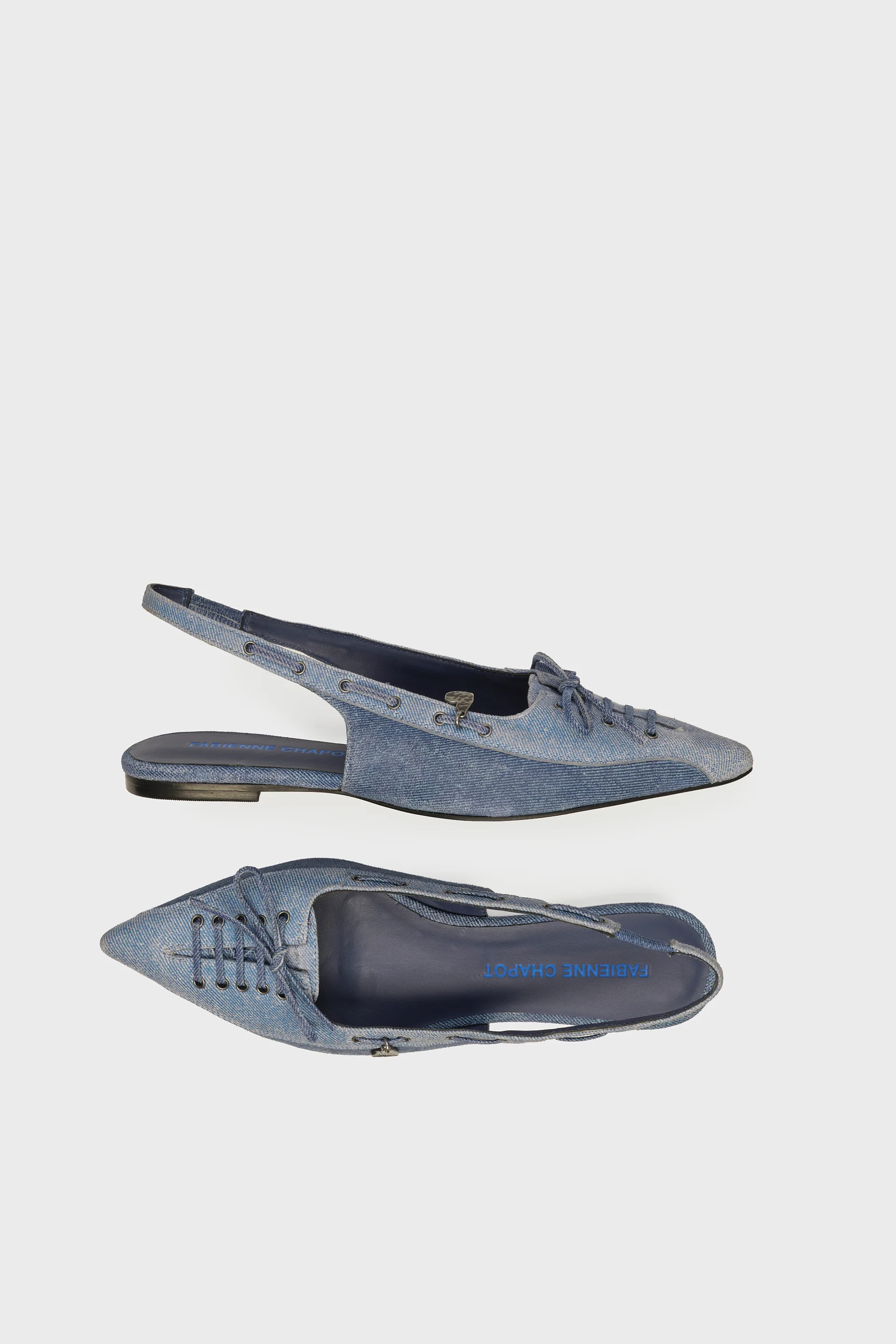Sailor Slingback Flat | Denim - Image 5