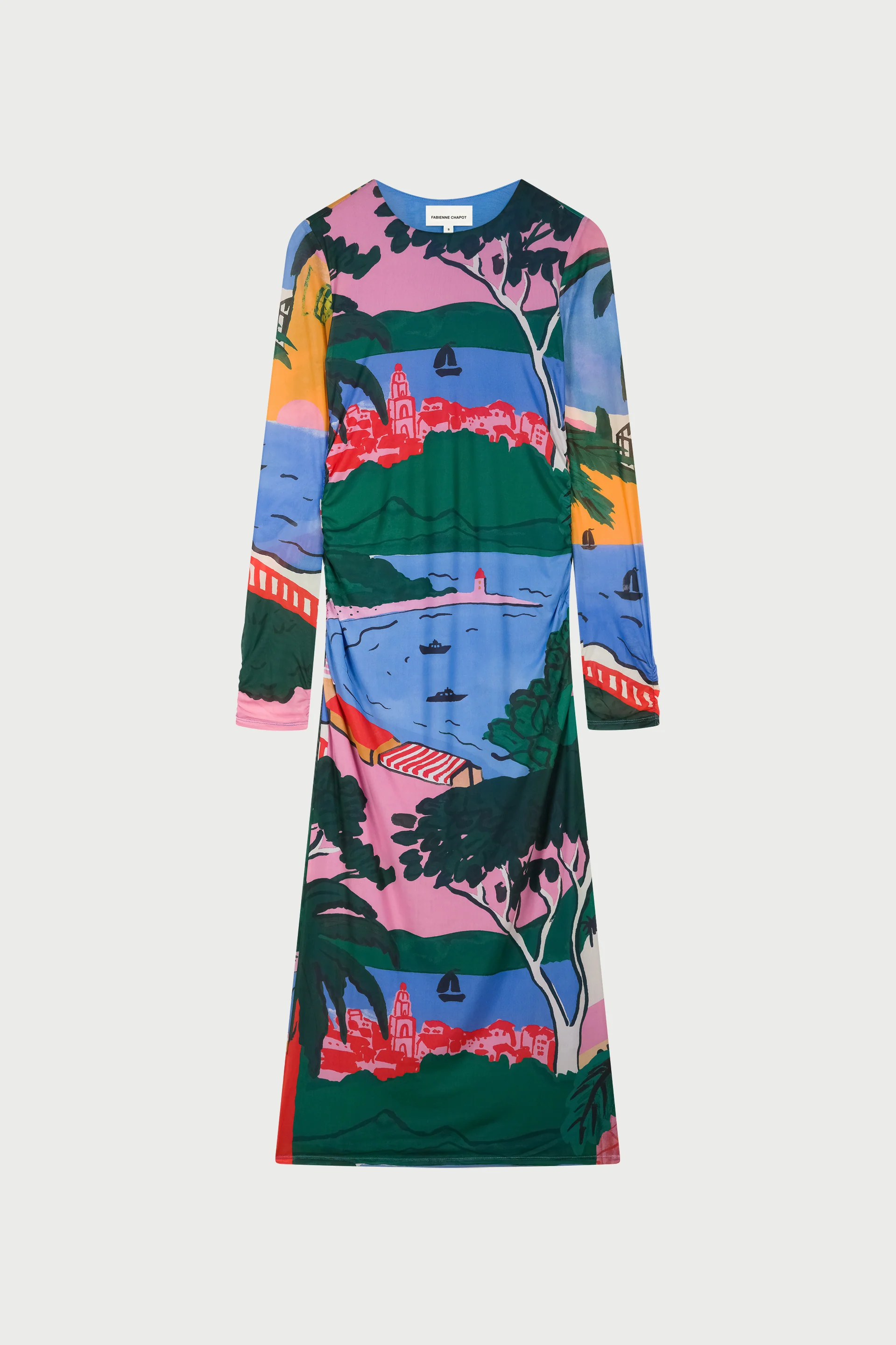 Samara Dress | Marina Blue/Evergreen - Image 4