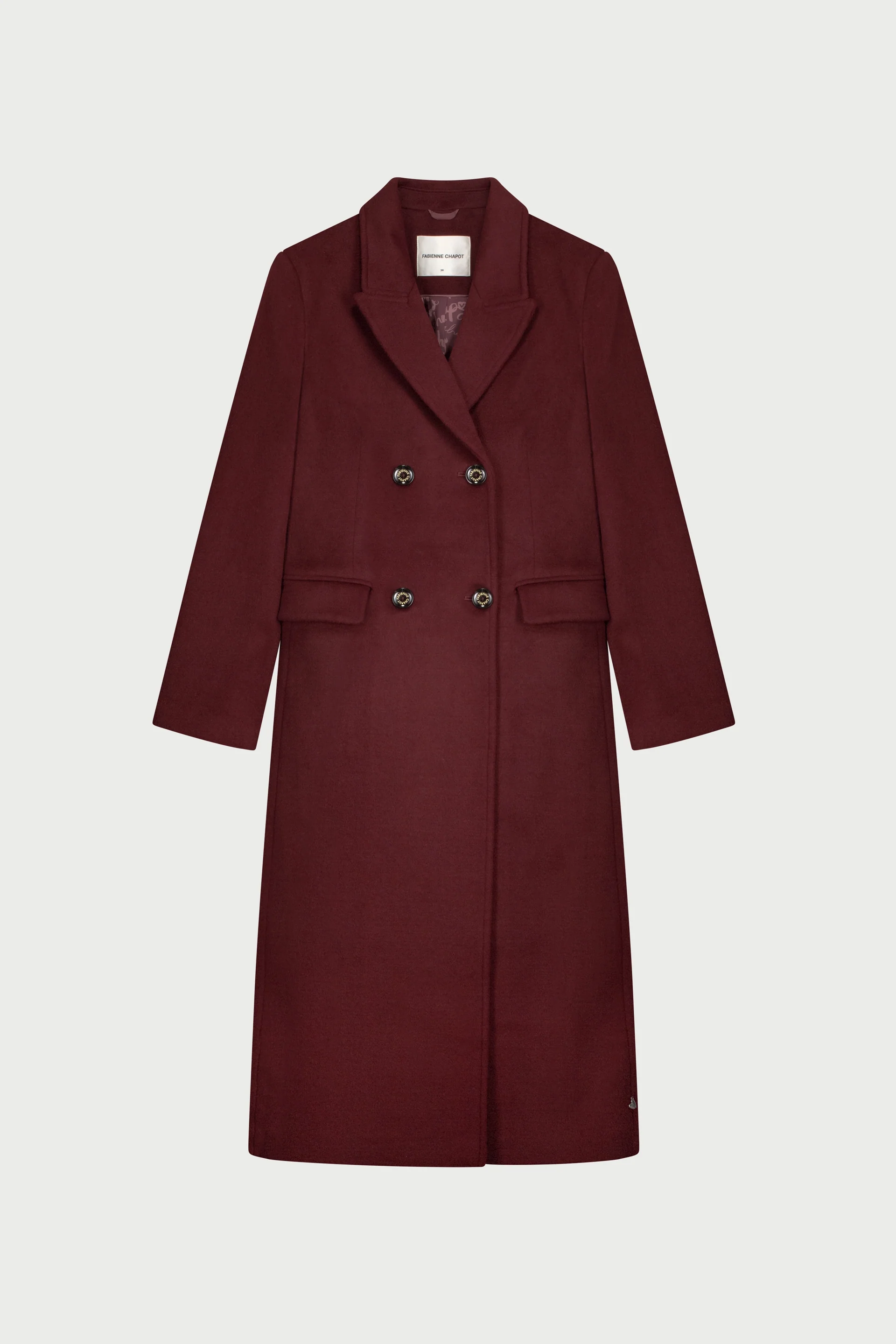 Sophia Coat | Deep Burgundy - Image 5