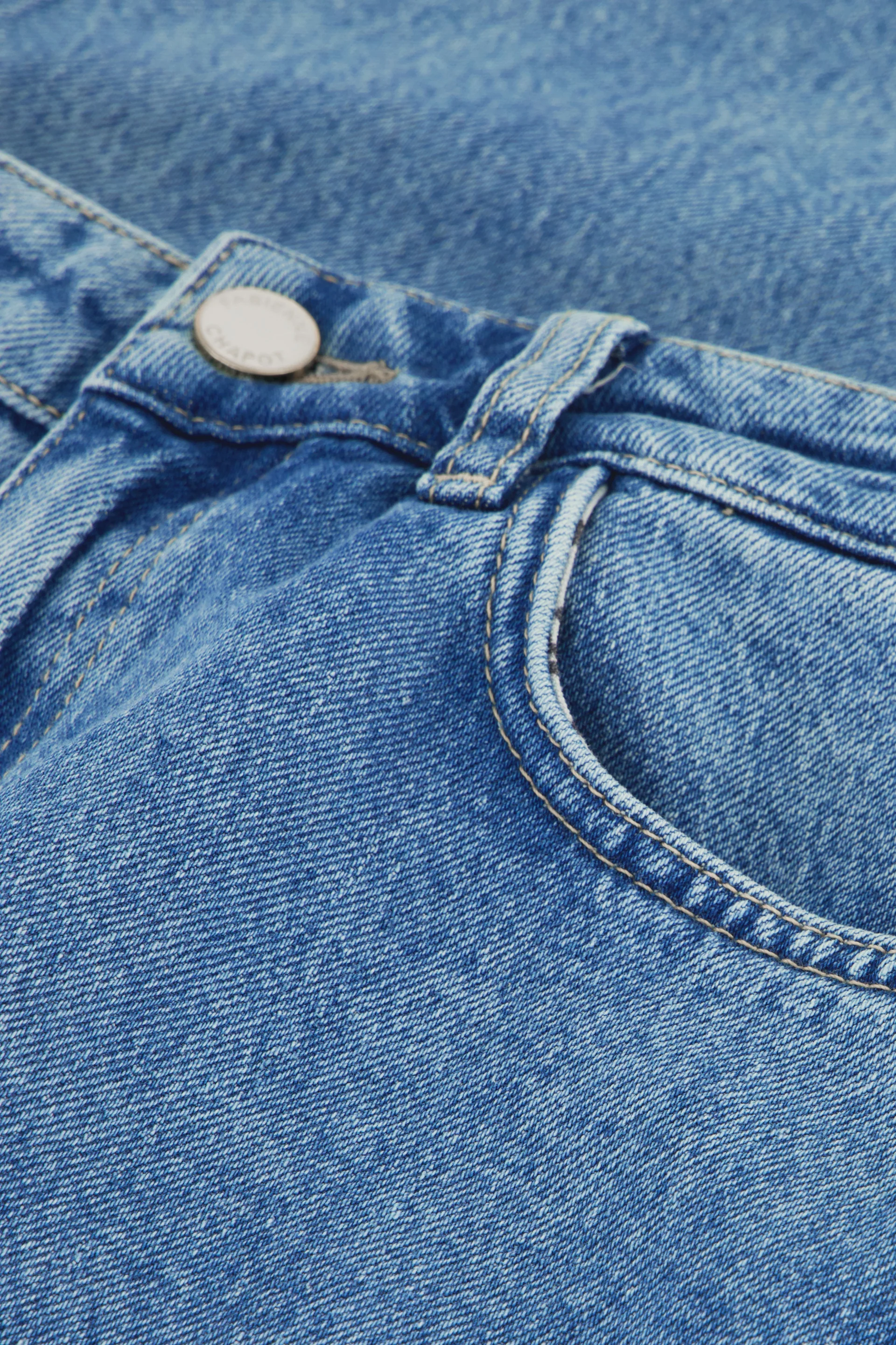 Thea Wide Leg Jeans | Mid Blue - Image 5