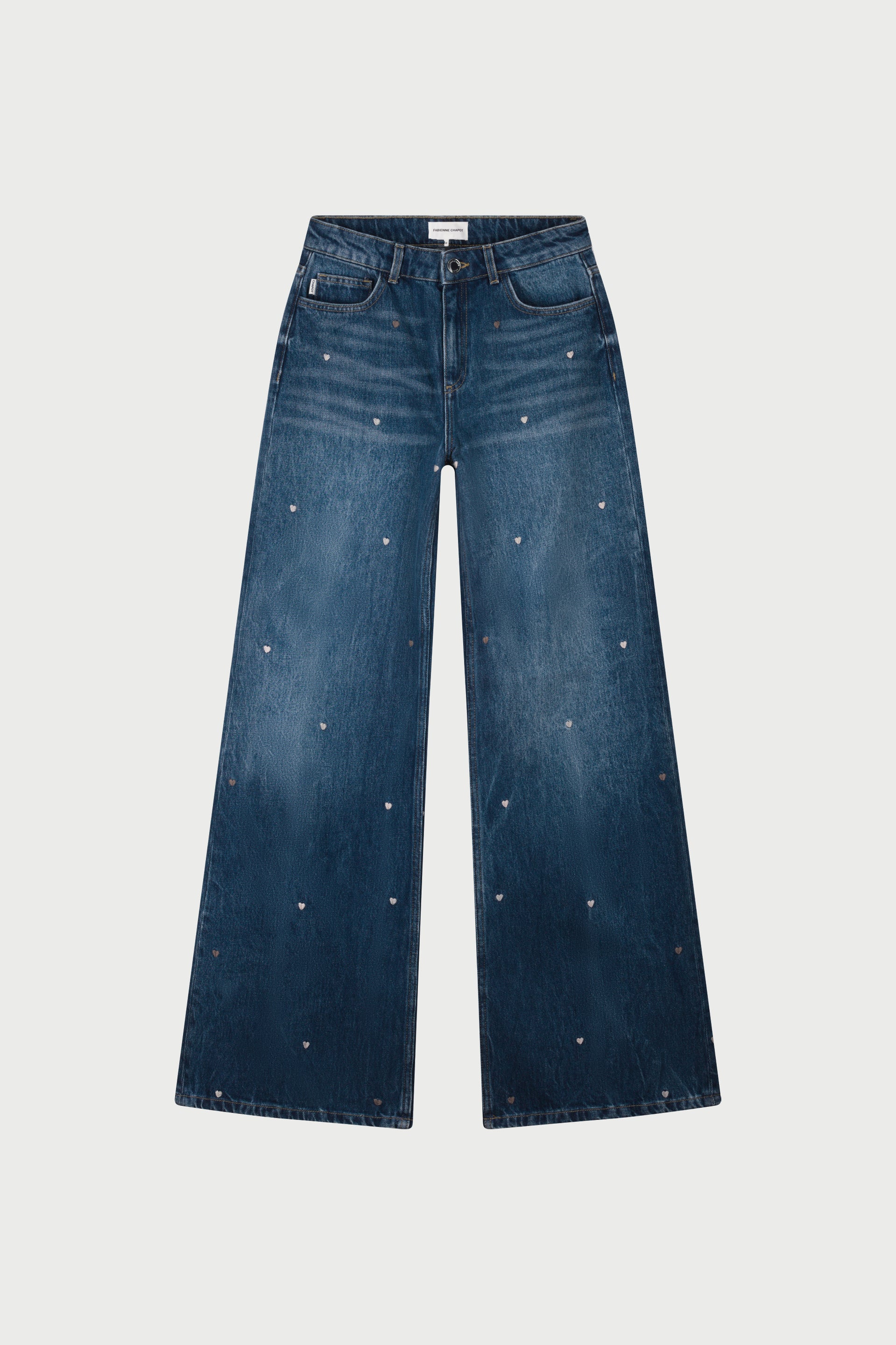 Thea Wide Leg Jeans | Mid Blue - Image 4